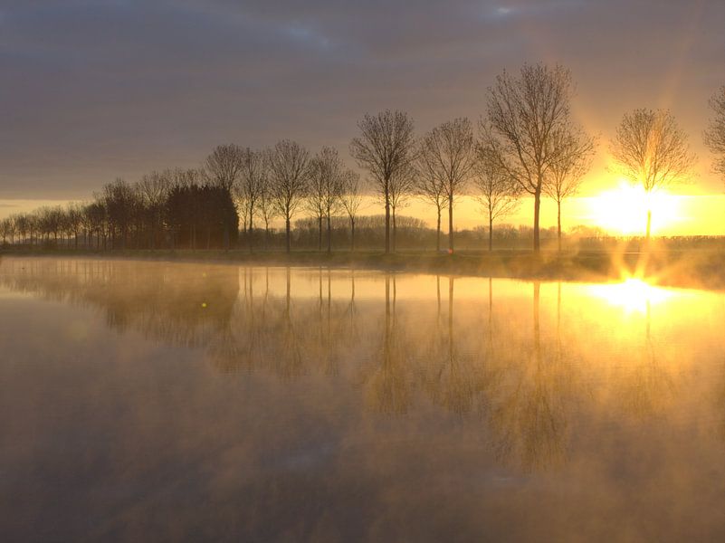 Golden sunrise by Ab Donker