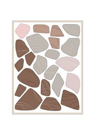 Stones found on the Beach one van Blue Thimson