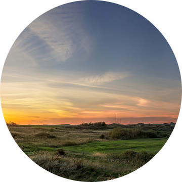 Vuurtoren Eierland Texel - zonsondergang van Texel360Fotografie Richard Heerschap