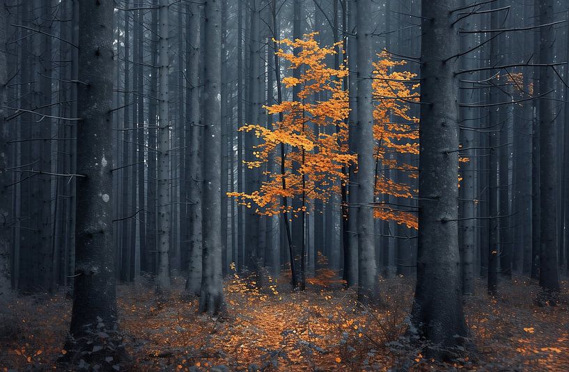 Orangener Zauberwald von fernlichtsicht