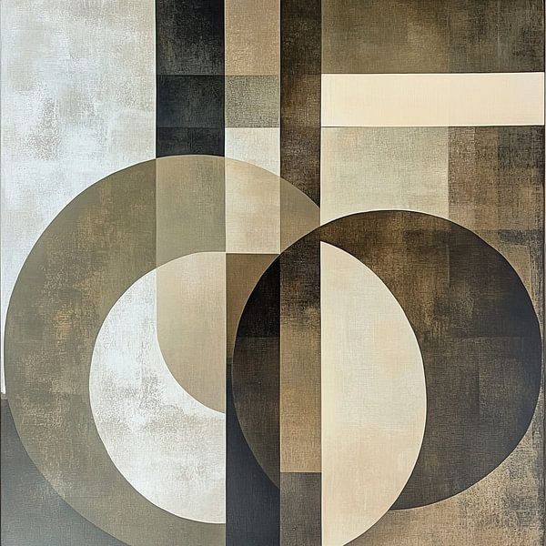 Elegant Abstract Geometry van ARTEO Schilderijen