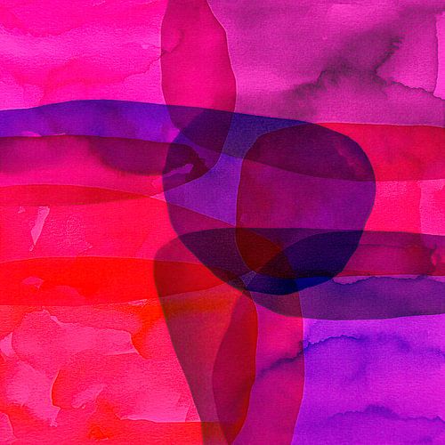 Organisch & abstrakt. Transparente Texturen in Neonfarben