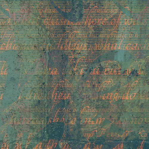 Roseschelle: Sayfohrt 01 [digitale abstracte kunst, oranje, groen].