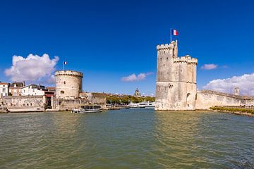 Oude haven van La Rochelle in Frankrijk van Werner Dieterich