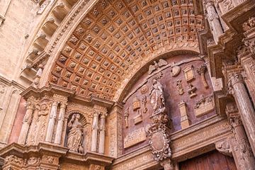 Portal of La Seu Cathedral in Palma de Mallorca by Christian Müringer