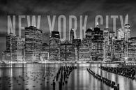 NEW YORK CITY Skyline | Monochrom von Melanie Viola Miniaturansicht