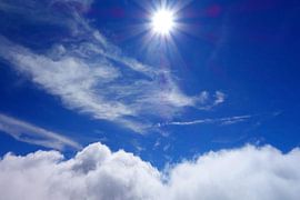 A star in an ocean of blue and white by Theodor Decker