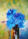 Blumenblau von Angel Estevez Miniaturansicht