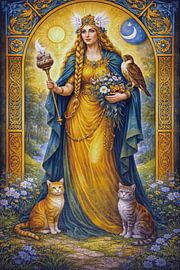 Eine Darstellung der nordischen Göttin Frigg. von Johannes