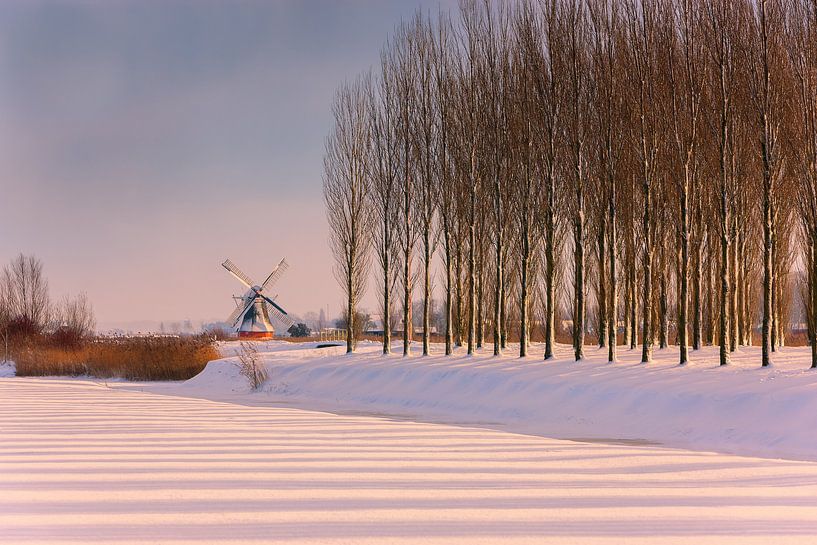 Moulin à vent Noordermolen Noorddijk, Groningen, Pays-Bas par Henk Meijer Photography