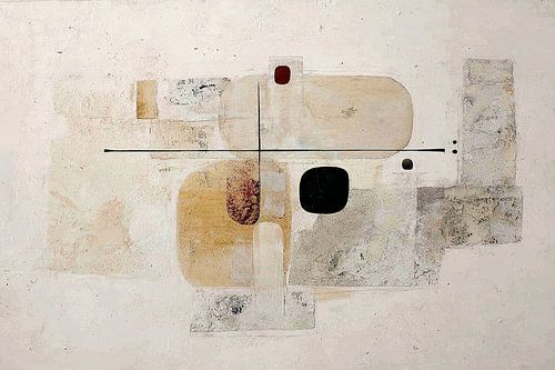 Organic shapes with texture in beige tones