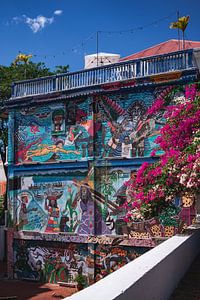 Muurschilderingen in Panama-city van Marlo Brochard