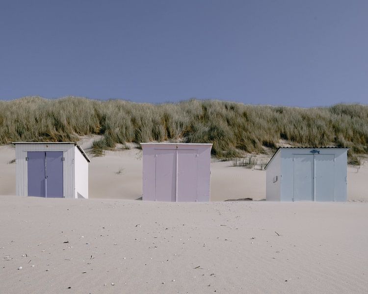 Strandhäuser auf Texel von Eliane Roest
