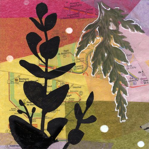 artistieke achtergrond collage