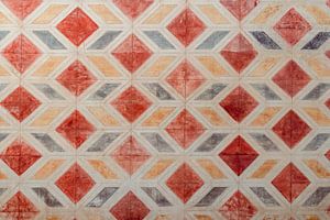 Geometrische vormen | gekleurde muur | fotobehang
