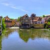 Vue sur la vieille ville de Bamberg sur Mixed media vector arts