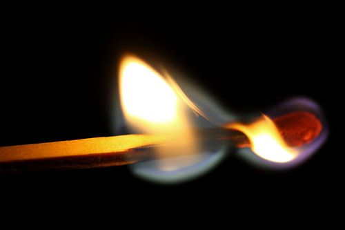 Brandende lichtpuntje