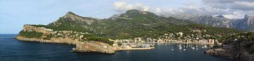 Grossartiges Panorama 4:1 von Port de Soller, Mallorca von FotoBob