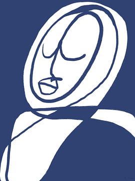 Kontemplation in Blau von Romy Smit