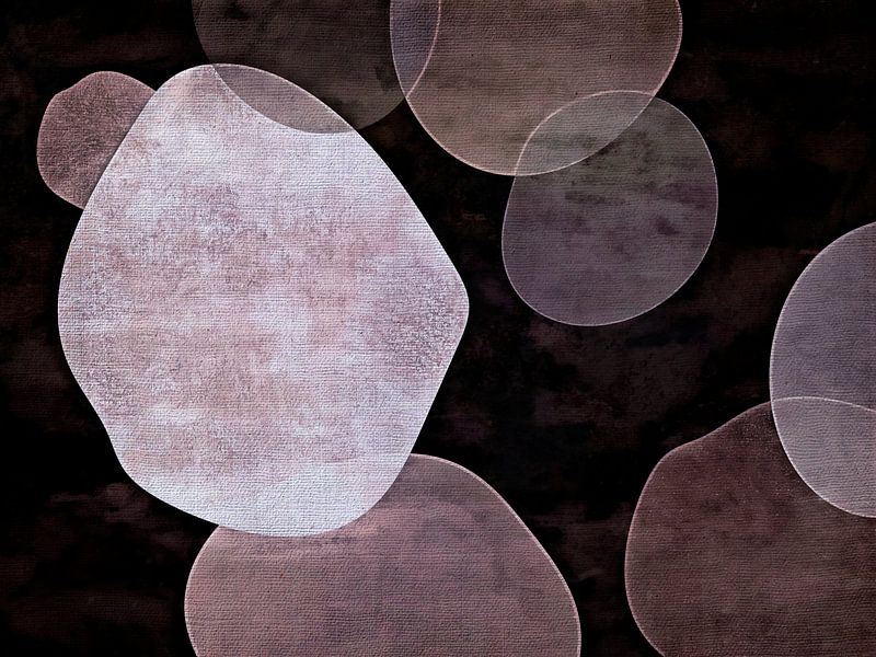 Japanese Nature Forms Organic Abstraction Japandi by FRESH Fine Art