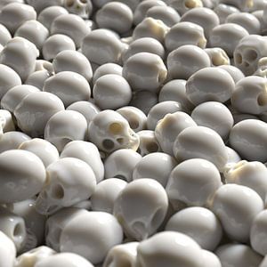 Funny skull pile