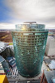 Berlin Potsdamer Platz – Glasfassade von oben von Alexander Baumann
