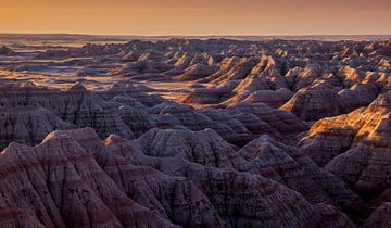 Badlands, South Dakota, USA van Adelheid Smitt