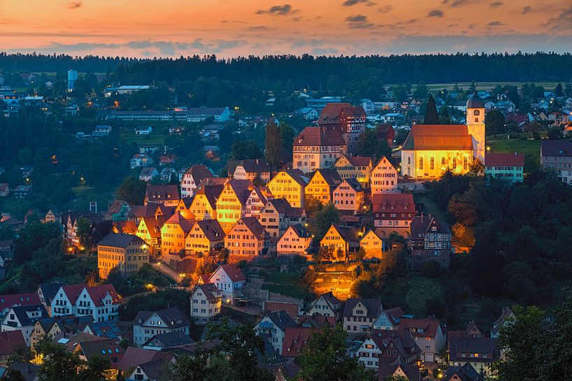 Sunset in Altensteig by Henk Meijer Photography