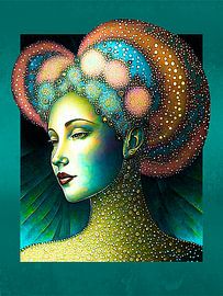 Femme aux cheveux relevés 1 sur Studio Pieternel