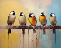 Sienna Blue Sparrows