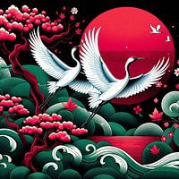 Japanese cranes