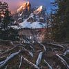 Dolomites peitlerkofel L'incandescence des Alpes sur Jean Claude Castor
