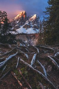 Dolomites peitlerkofel L'incandescence des Alpes