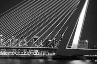 Erasmusbrücke in Rotterdam von Ramon Bovenlander Miniaturansicht