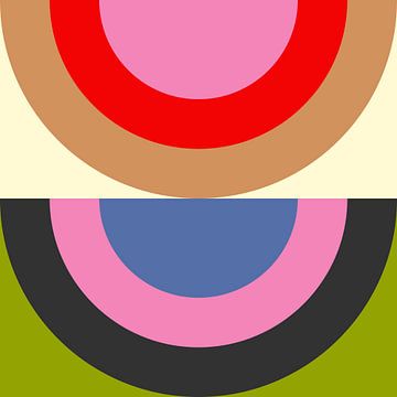 Bauhaus - circles in colorful 4