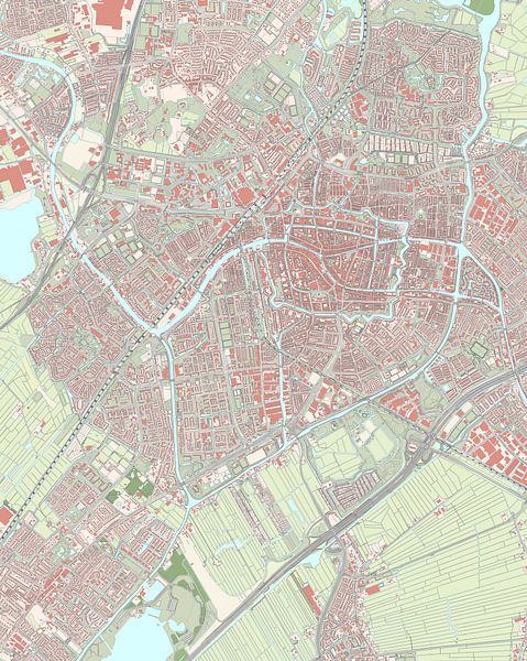 Karte von Leiden von Rebel Ontwerp