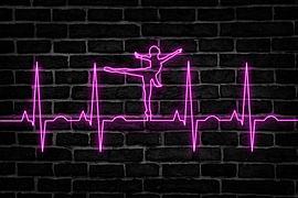 Ich liebe Ballett (Ballett Herzschlag) van Poster Art Shop