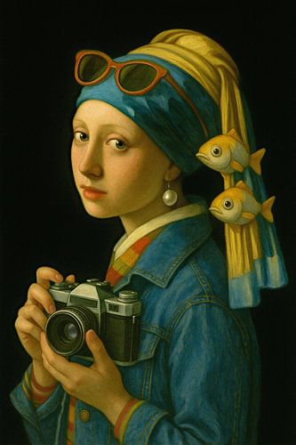 Vissenselfie met een Retro Twist