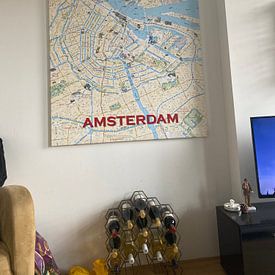 Klantfoto: Amsterdam van CartoNext, op canvas