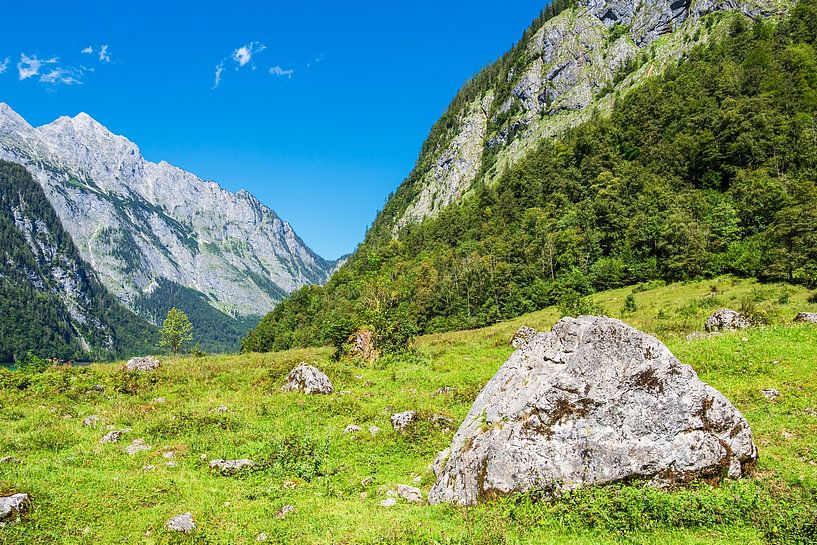 Landschaft mit Felsen im Berchtesgadener Land von Rico Ködder