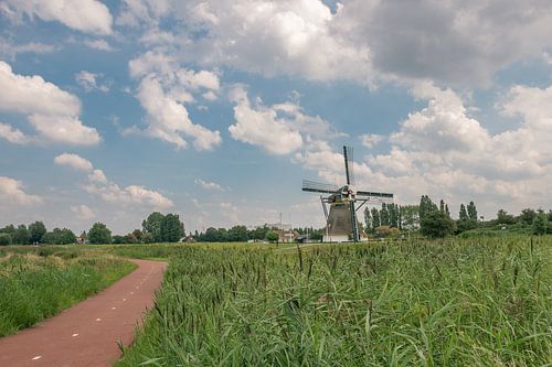 Landschaft mit Mühle