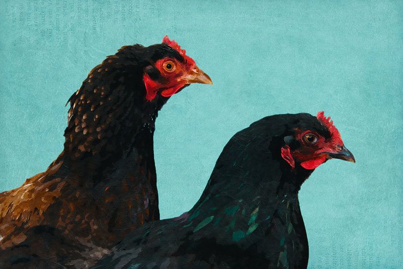 Two French Hens - Zwei Hennen von Western Exposure