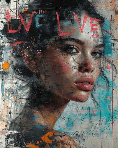 Contemporary art portret 