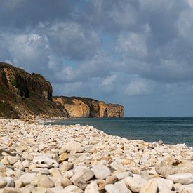 kust van Normandië Omaha Beach Frankrijk van Annelies Cranendonk