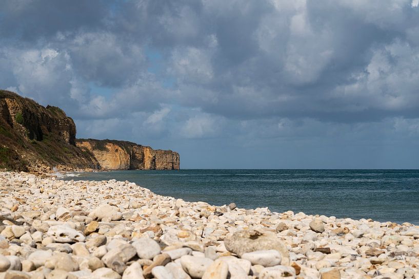 coast of Normandy Omaha Beach France by Annelies Cranendonk