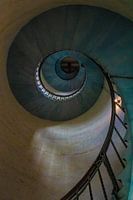 Wenteltrap in de vuurtoren Lyngvig Fyr in Hvide Sande