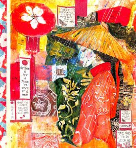 Keine Blumen ohne Regen . (Collage 3 )