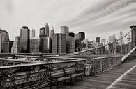 NYC Manhattan vue du pont de Brooklyn. par Ton Bijvank Aperçu