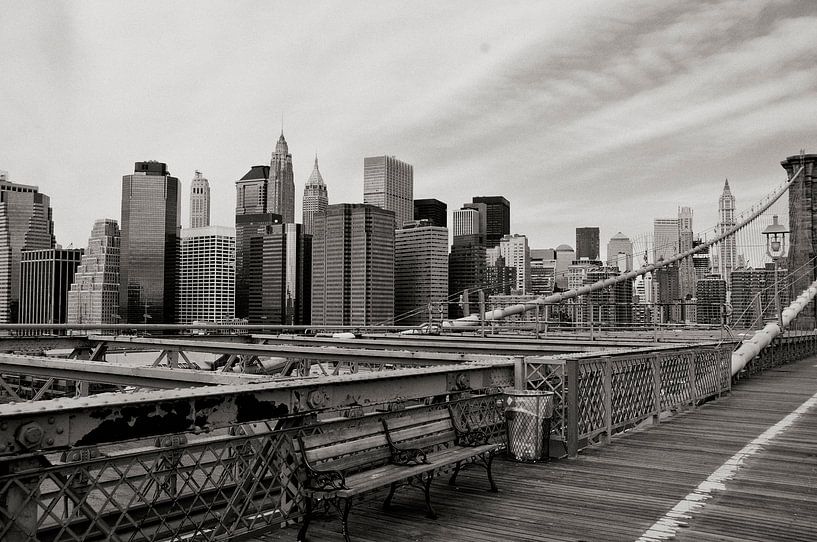 NYC Manhattan vue du pont de Brooklyn. par Ton Bijvank