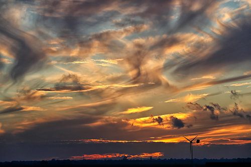 Bijzondere lucht na zonsondergang